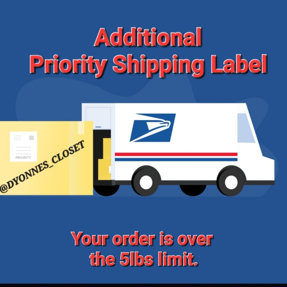 Additional Priority Shipping Label